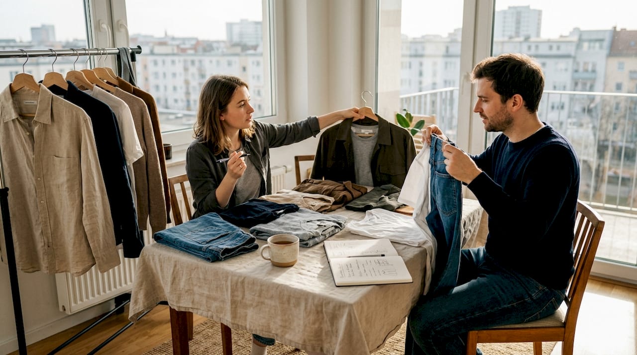 Kombinationsmöglichkeiten für eine Capsule Wardrobe gemeinsam planen