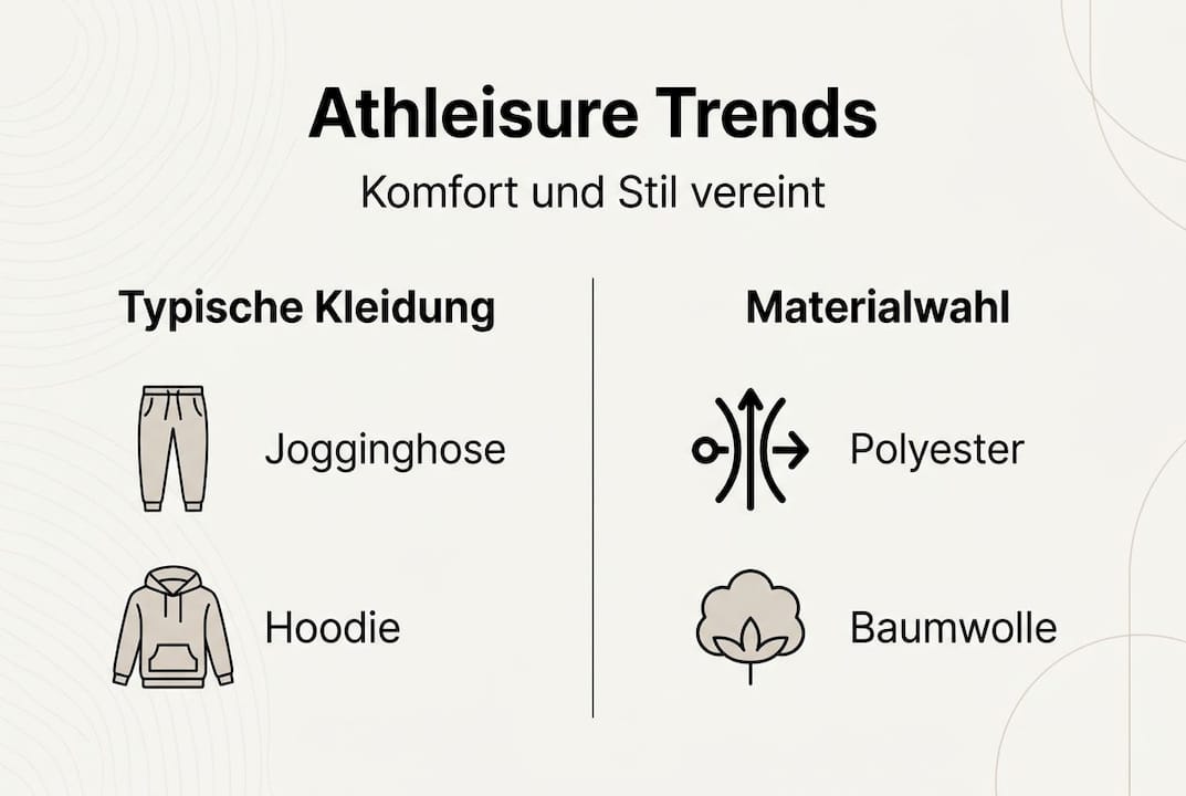 Infografik: Die neuesten Athleisure-Trends – angesagte Styles und innovative Materialien im Überblick