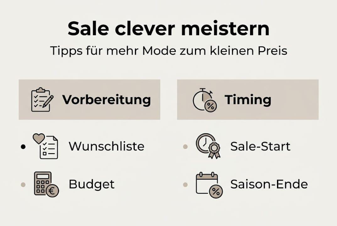 Infografik: So bereitest du dich optimal auf den nächsten Sale vor – die besten Tipps auf einen Blick