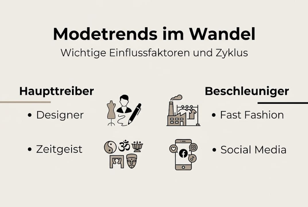 Infografik: Wie entstehen Modetrends und welche Einflüsse spielen eine Rolle?
