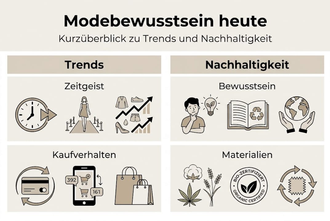 Grafik: Aktuelle Trends und das Bewusstsein für Mode im Überblick