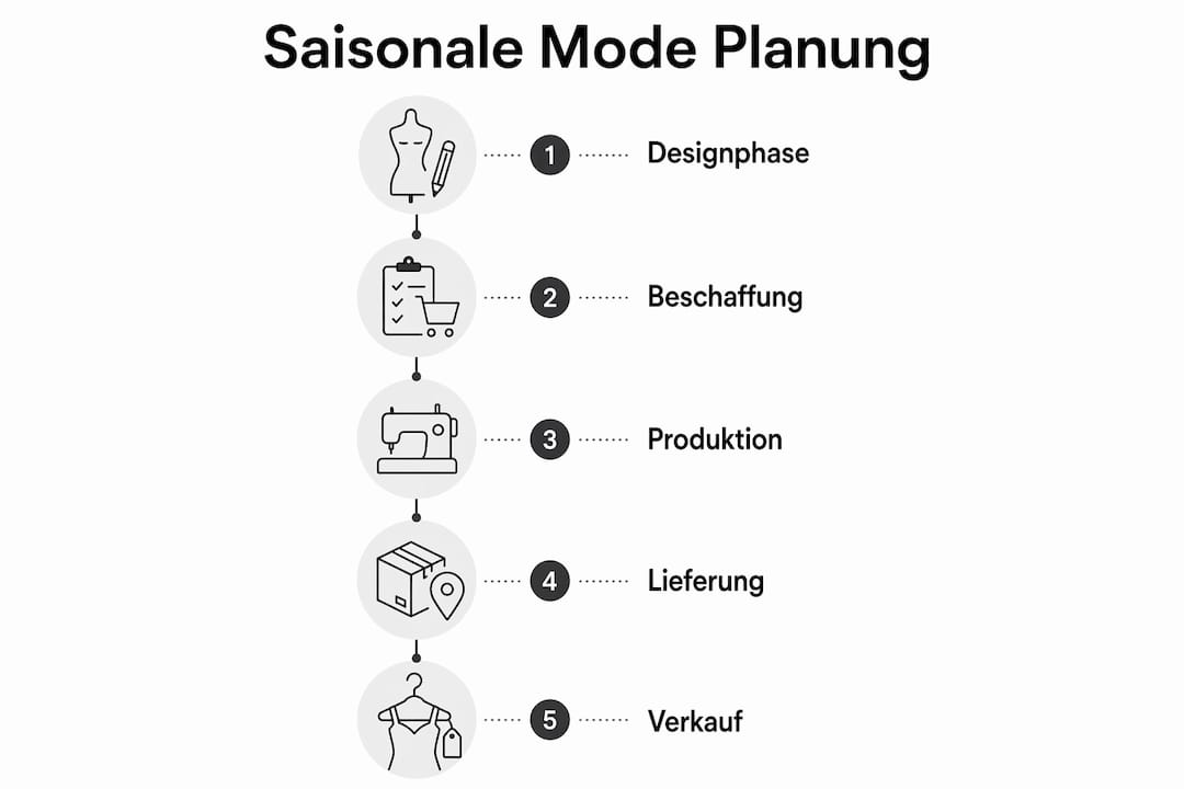 Grafische Übersicht für die Planung saisonaler Modekollektionen