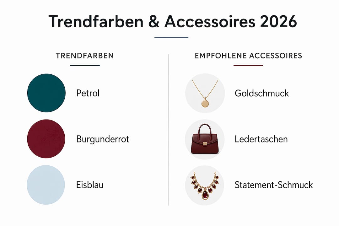 Übersicht der aktuellen Trendfarben und dazu passende Accessoire-Ideen auf einen Blick