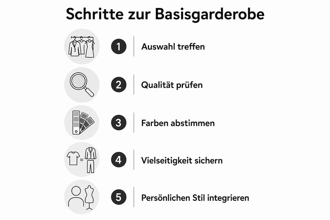 Infografik: So stellst du dir eine zeitlose Grundgarderobe zusammen