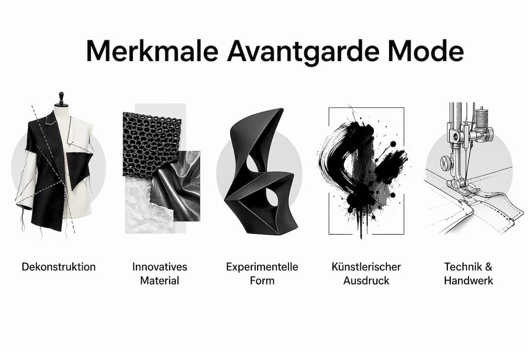 Infografik: Die wichtigsten Kennzeichen avantgardistischer Mode auf einen Blick