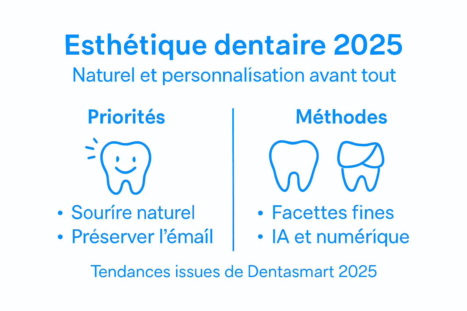 Présentation visuelle des enjeux et des pratiques en santé dentaire