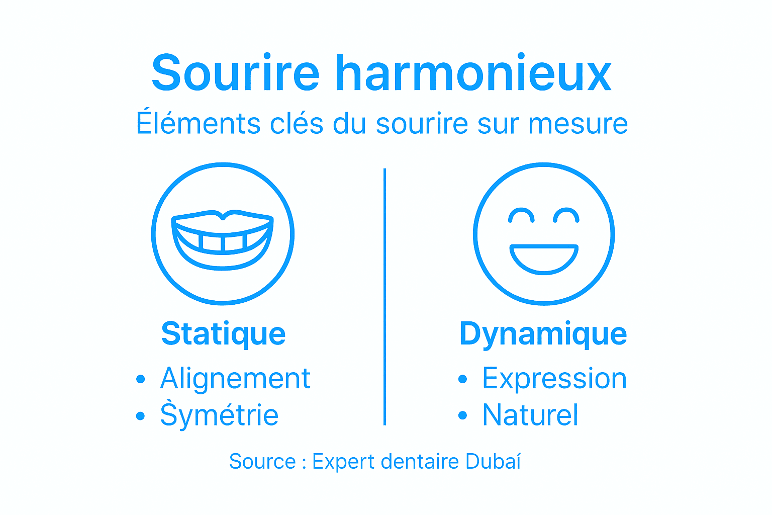 Découvrez notre infographie dédiée à l’harmonie du sourire, pour tout savoir sur l’équilibre esthétique de la dentition.