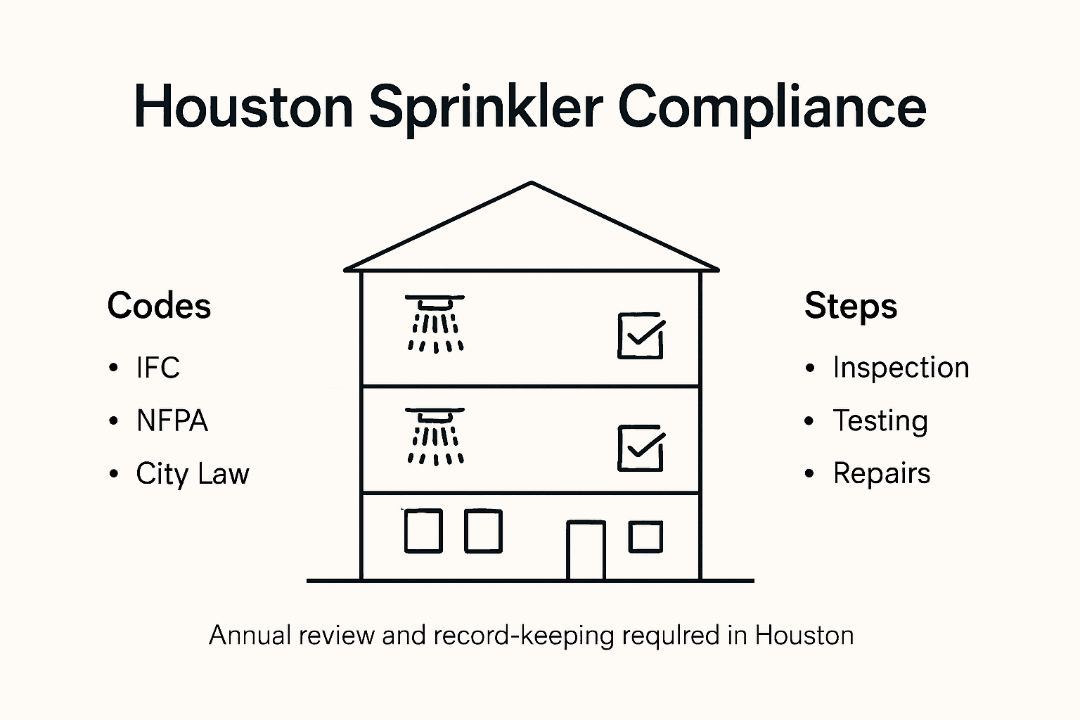 Infographic explains Houston sprinkler compliance steps