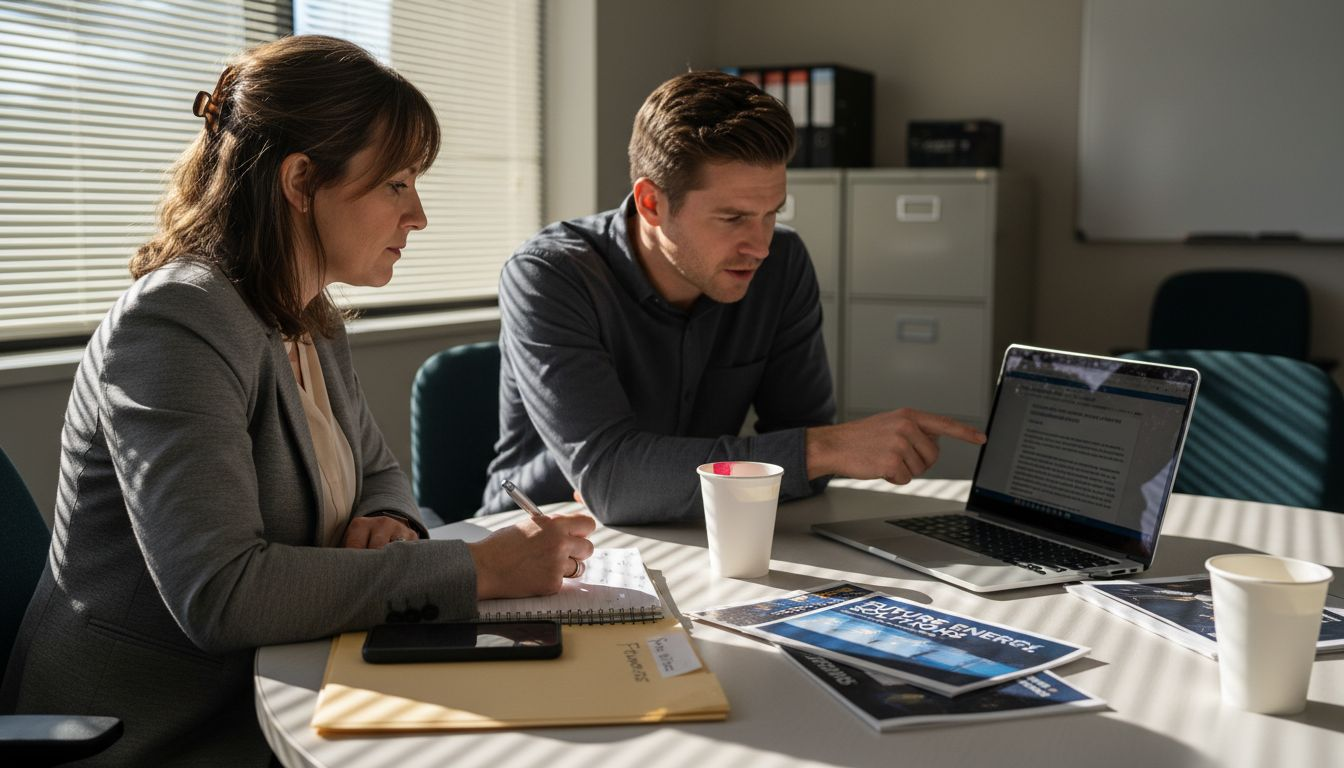 How to Prepare Business for Solar: Step-by-Step Success 1 Facilities director listens to solar provider pitch