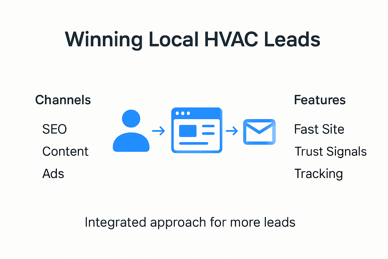 Infographic showing HVAC lead generation overview