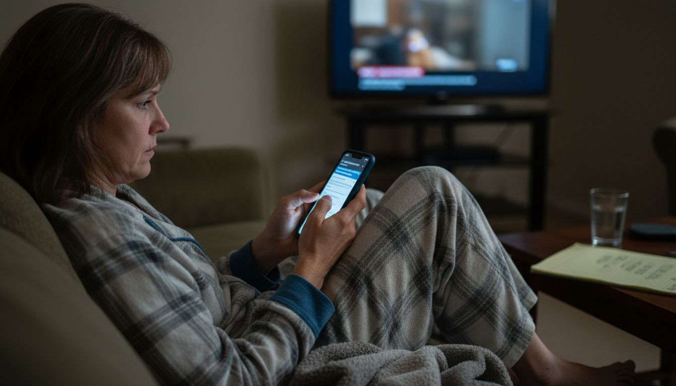 Homeowner searching local contractors on phone