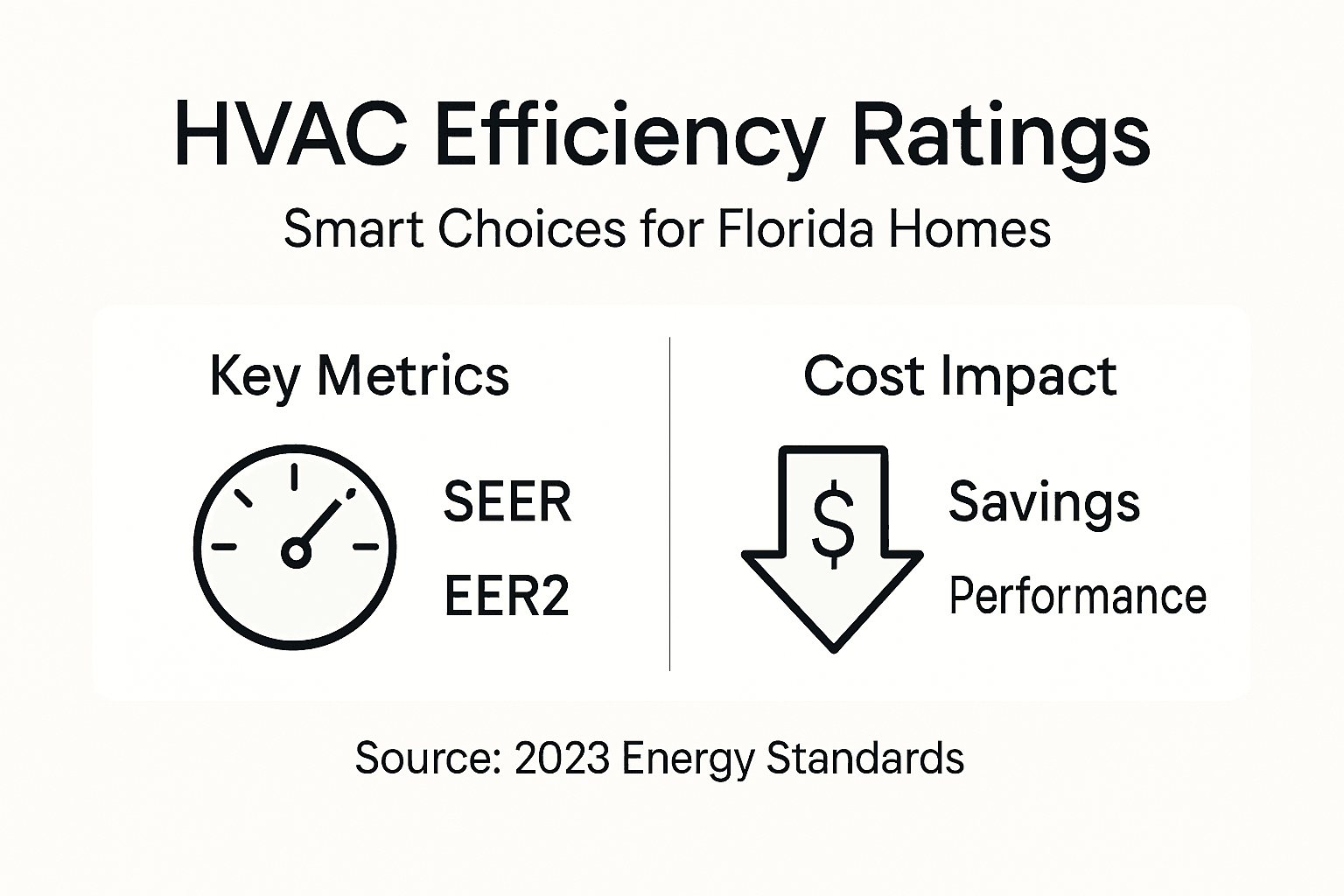 Infographic with HVAC efficiency and cost impact