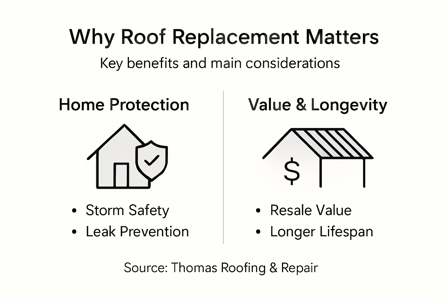 Infographic on why roof replacement matters