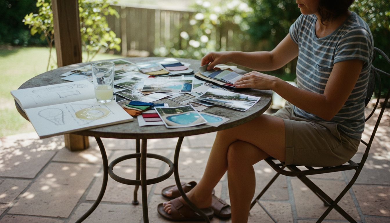 Homeowner sorting pool design inspiration ideas