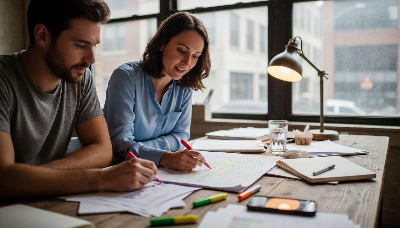 Team working on lead generation strategy