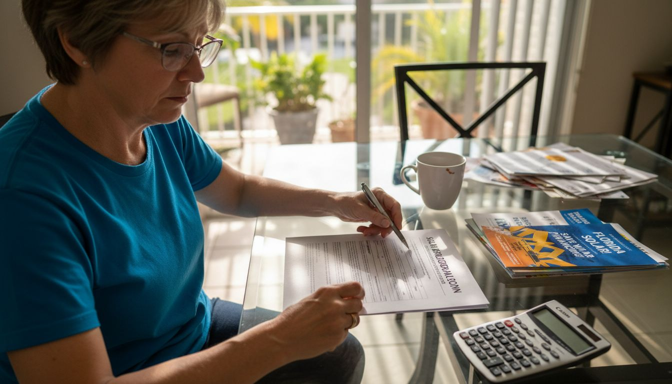 How Solar Financing Works for Florida Homes 1 Woman applying for Florida solar loan