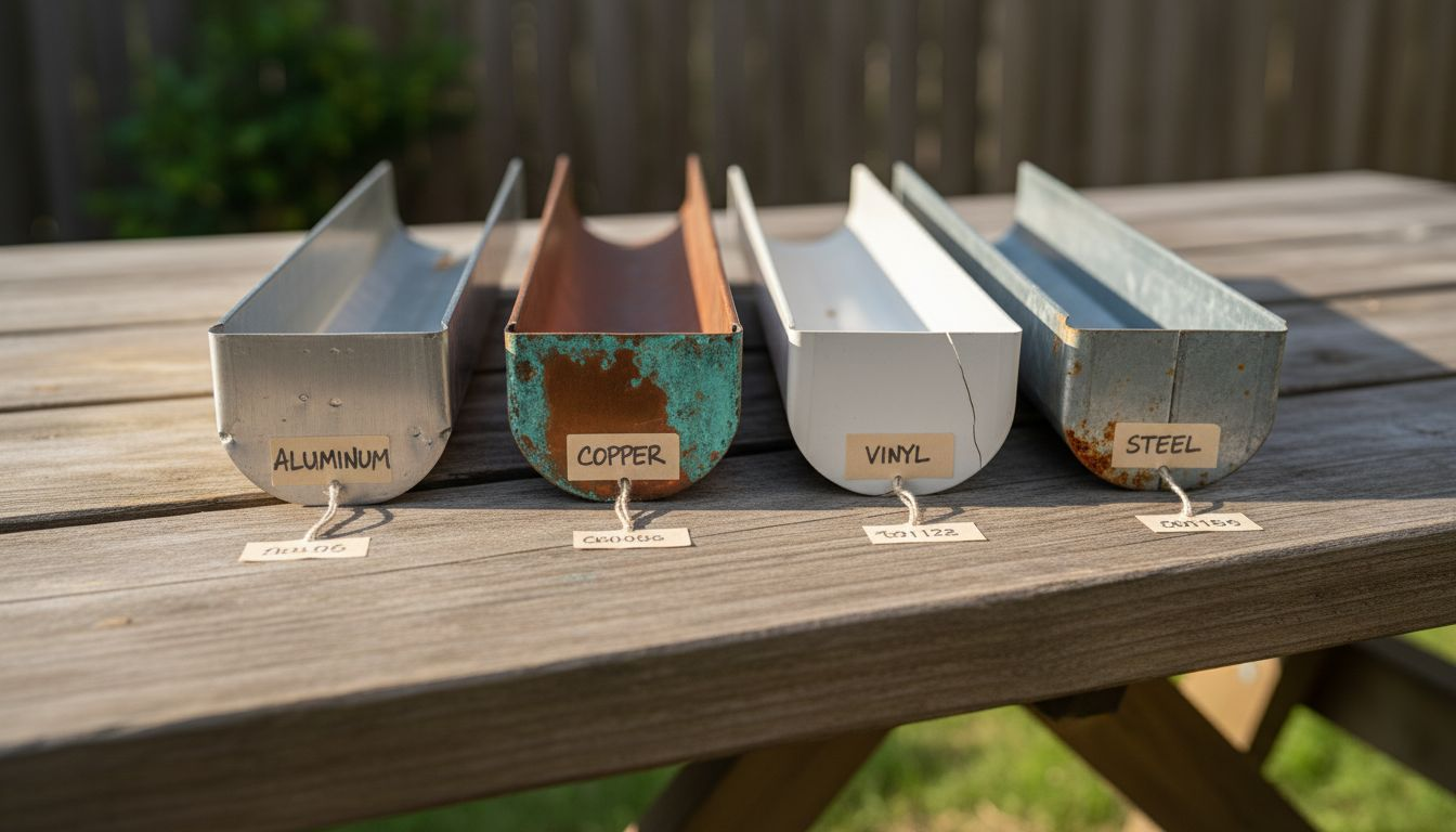 Various gutter materials in Florida climate