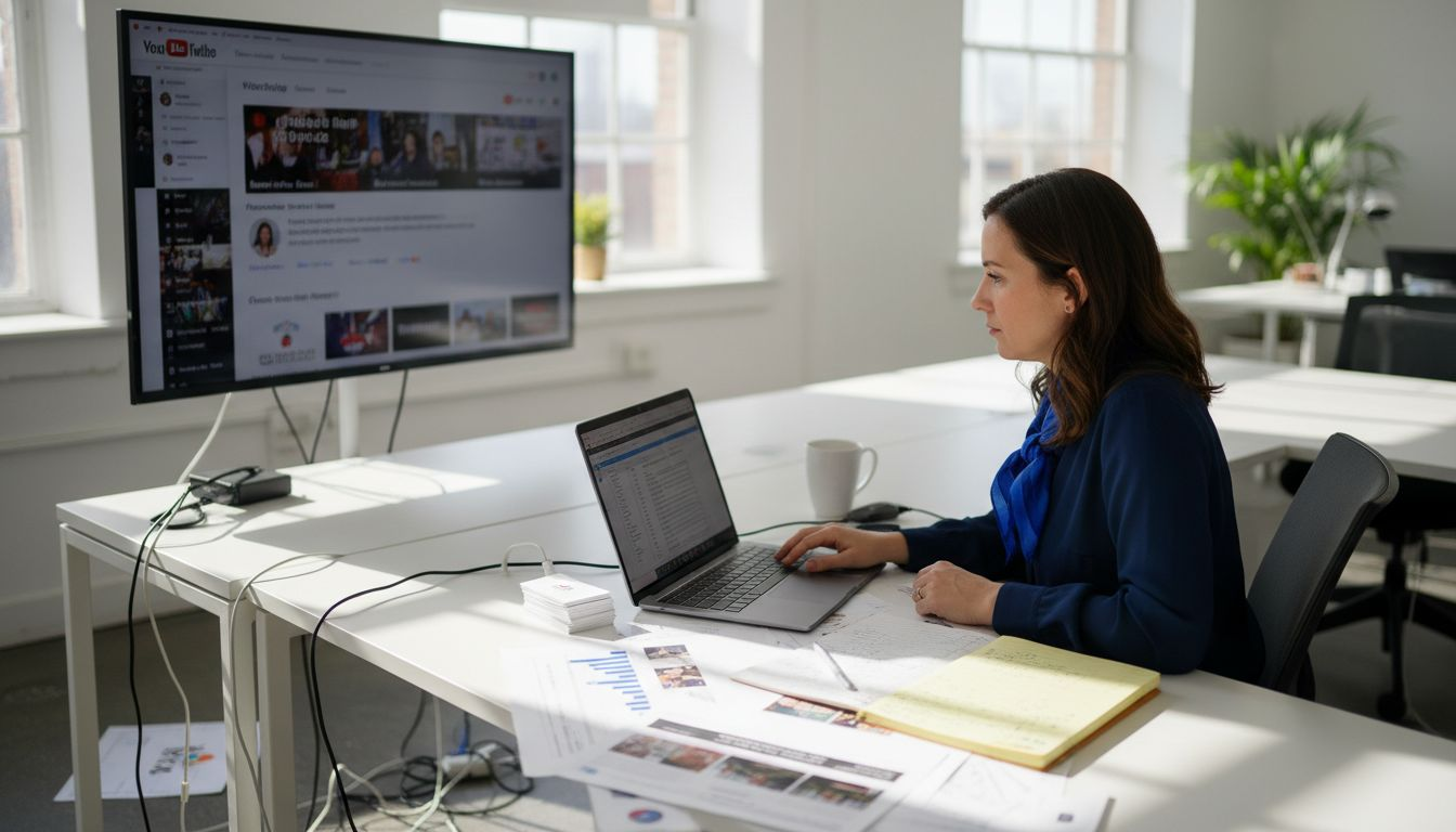 Manager multitasking with screens for marketing