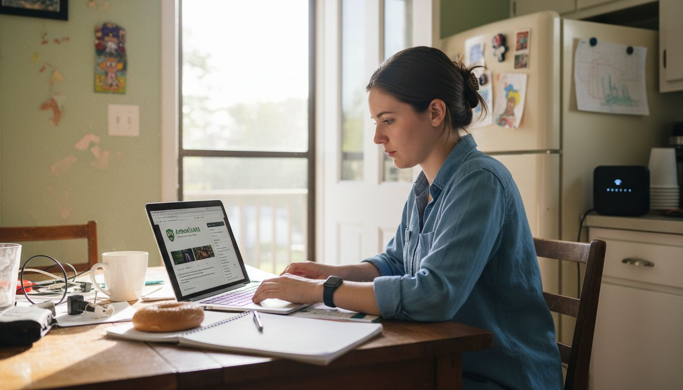 Manager optimizing tree service website SEO setup