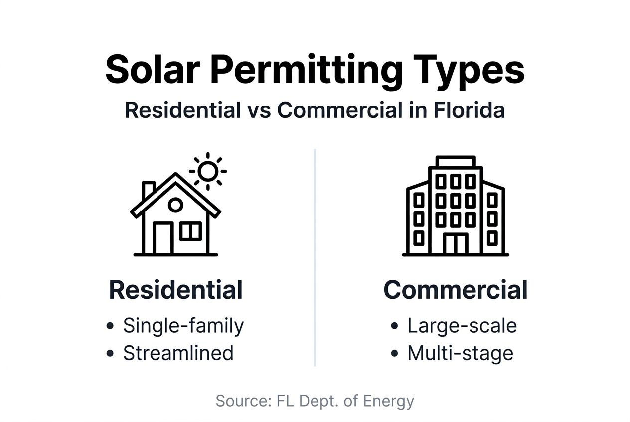 Florida solar permitting explained: streamline your 2026 installation 2 Infographic comparing Florida solar permitting