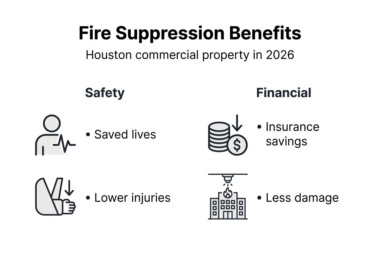 Infographic: fire suppression benefits Houston