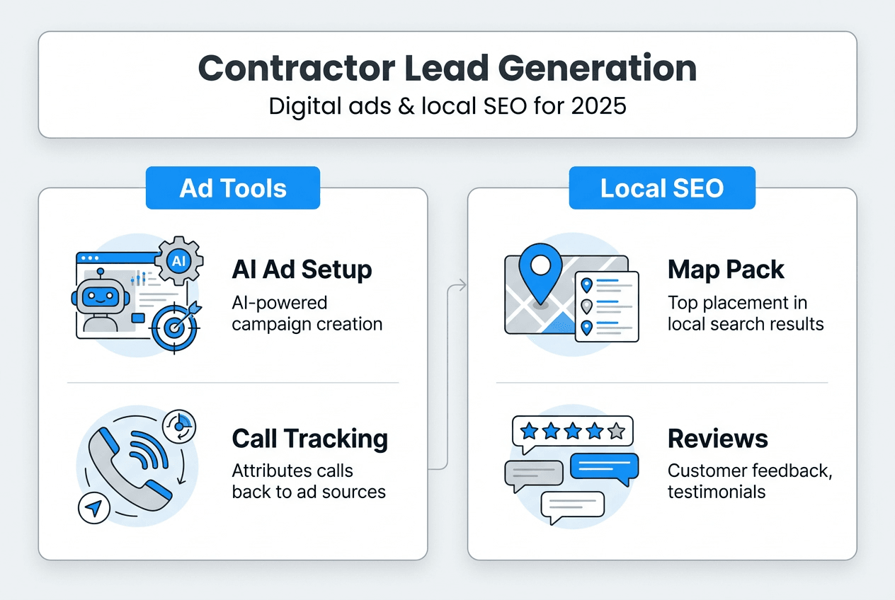 Infographic contract lead generation workflow 2025