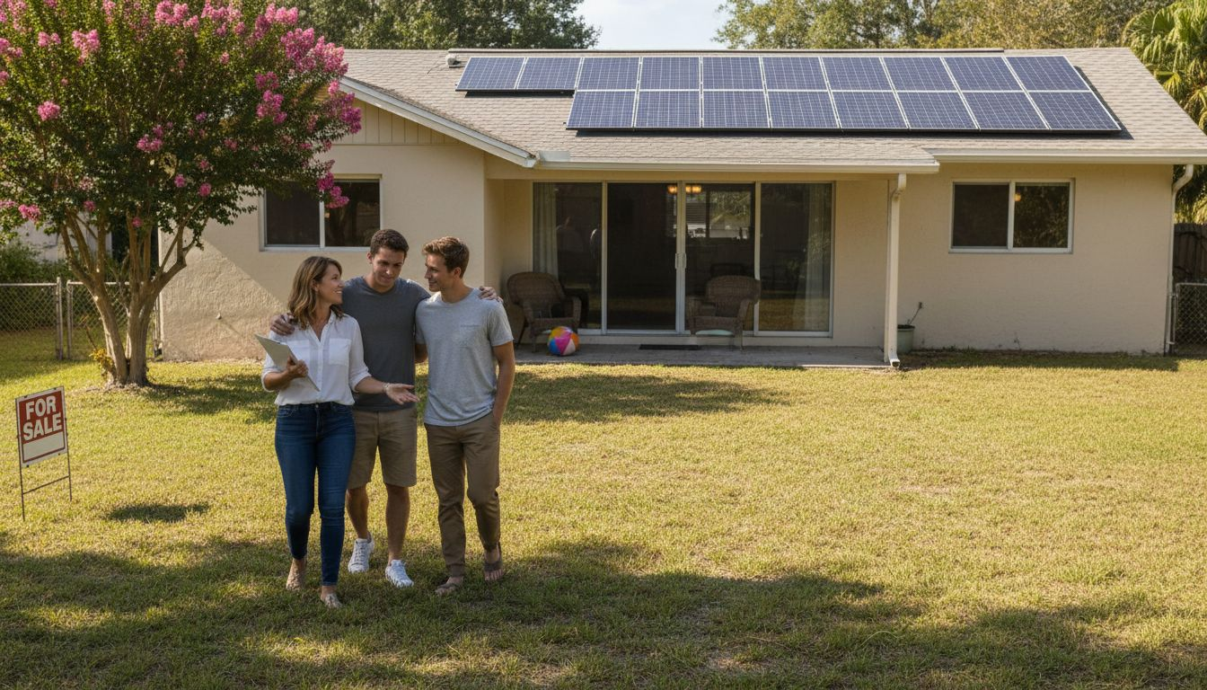 Top 7 renewable energy benefits for Florida homeowners in 2026 1 Touring Florida home with solar panels