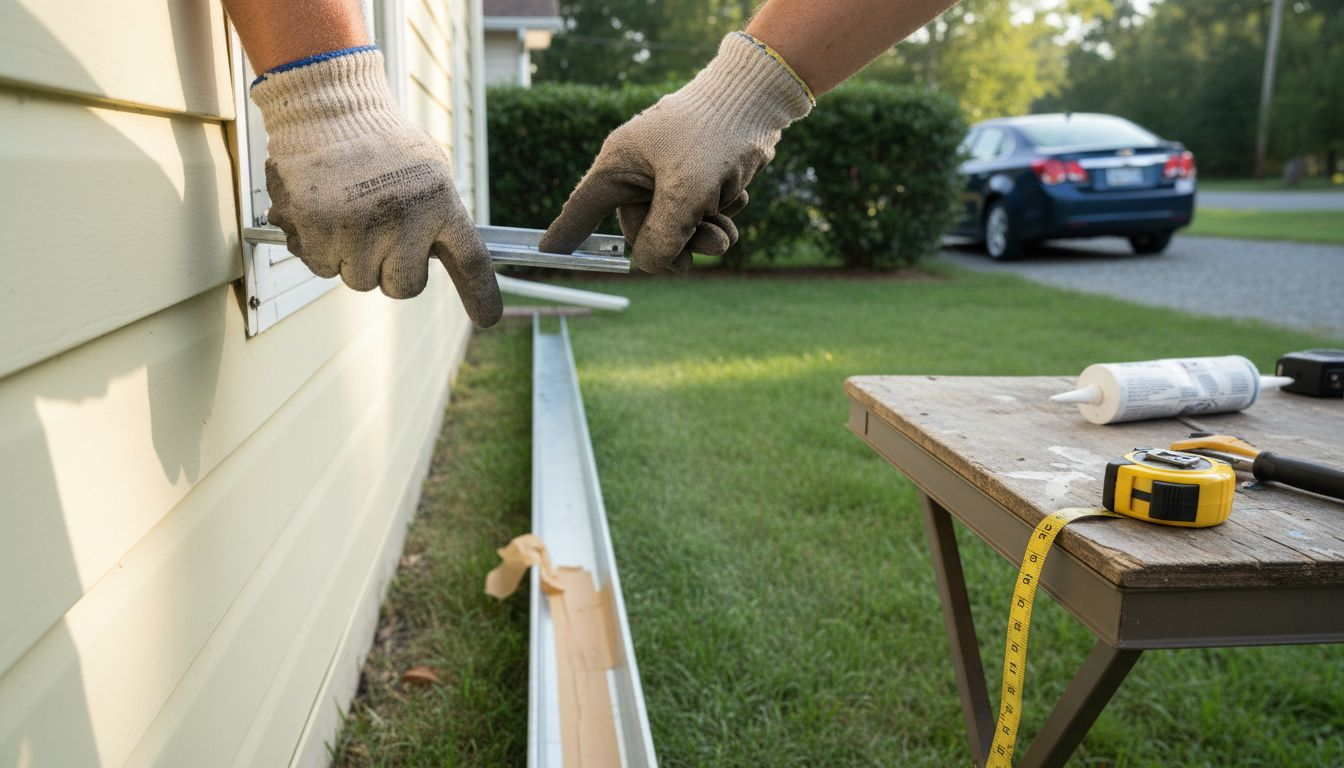 Sectional and seamless gutter repair comparison