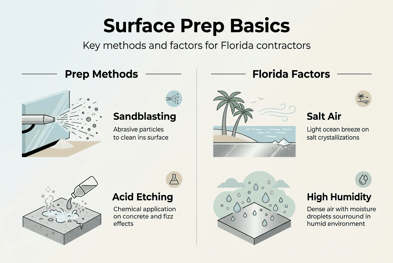 Surface prep basics infographic for contractors