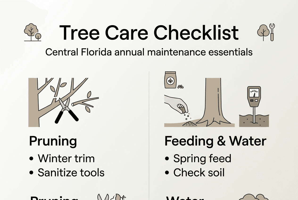 Infographic central florida tree maintenance checklist
