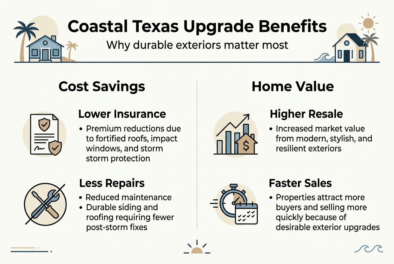 Infographic on benefits of exterior home upgrades