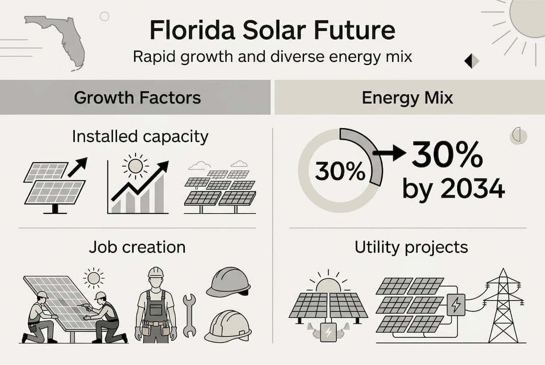 Why solar is future-ready energy for Florida homes 2 Infographic Florida solar growth energy mix
