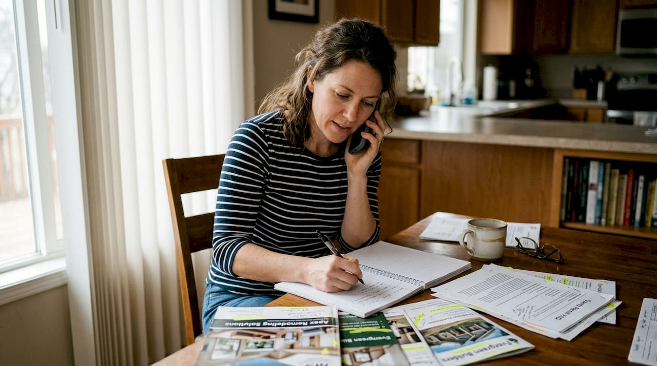 Homeowner speaking to local building department