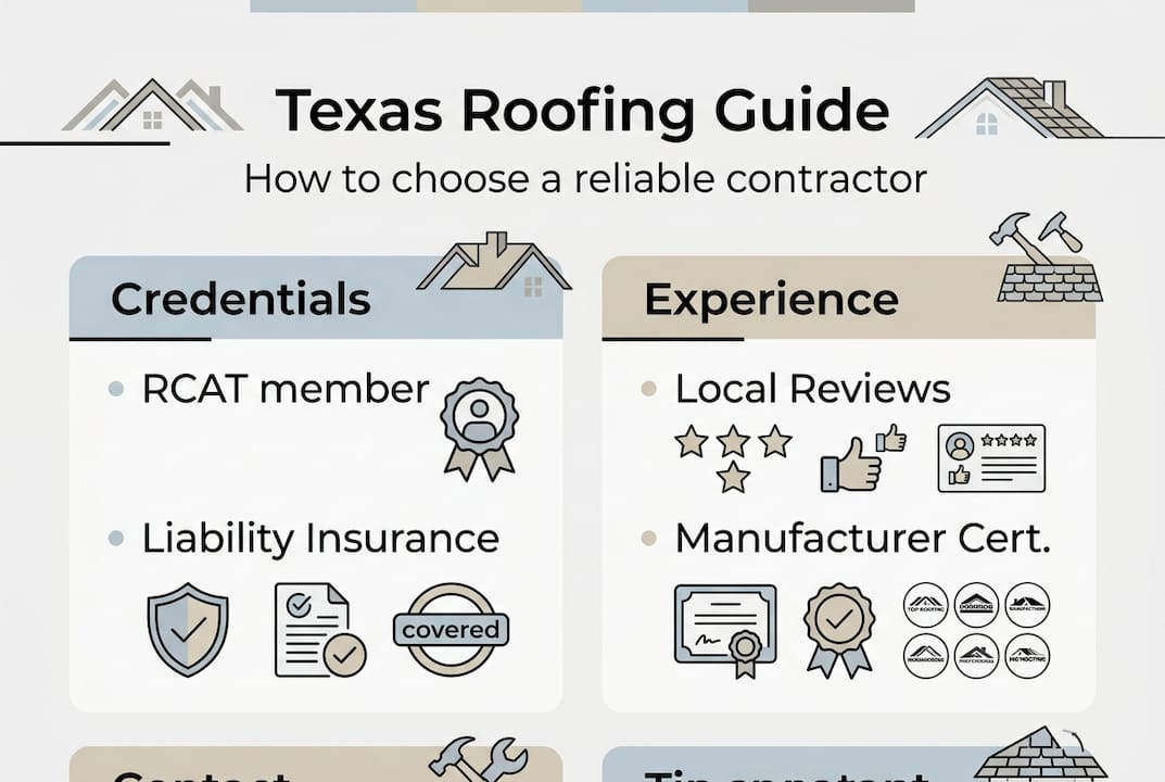 Infographic showing contractor credentials and experience