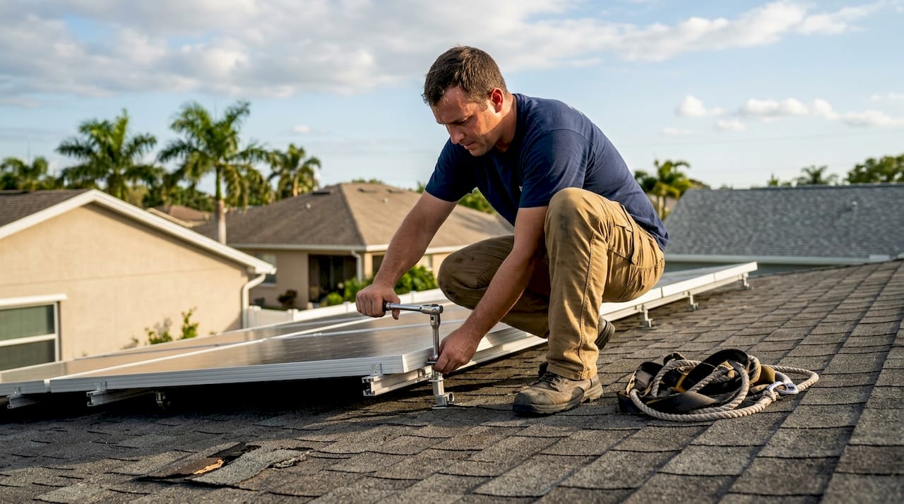Evaluate solar investment: a step-by-step guide for Florida 1 Installing hurricane-resilient solar panel Florida roof