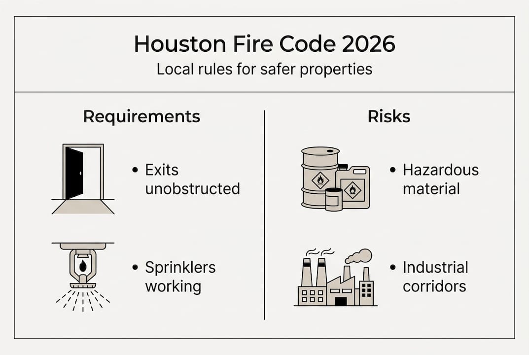 Houston fire code essentials infographic