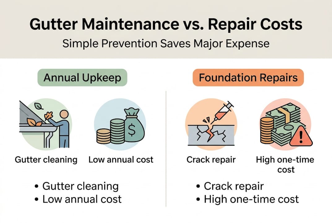 Infographic comparing repair and maintenance costs