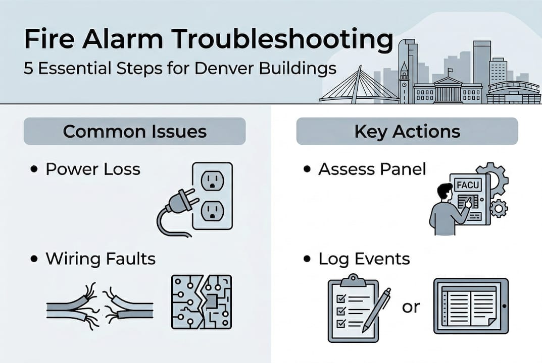 Infographic with troubleshooting steps and common issues