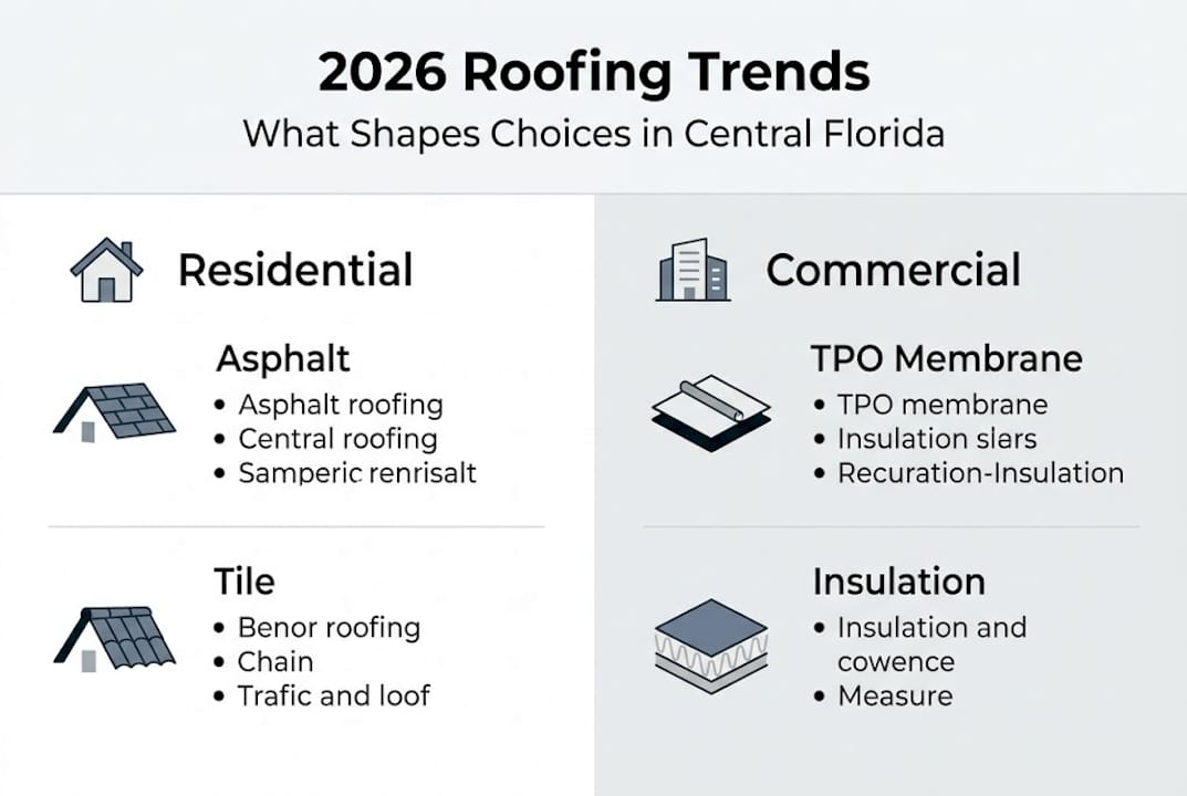 Infographic Central Florida 2026 roofing trends summary