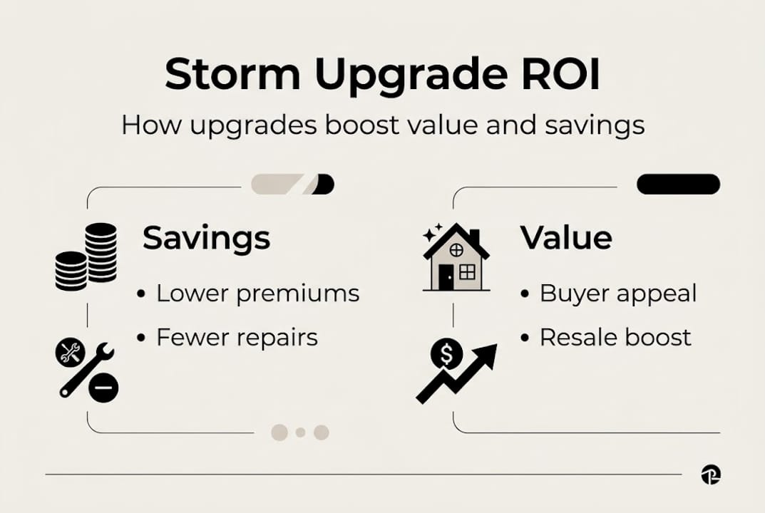 Infographic of ROI from Texas storm upgrades