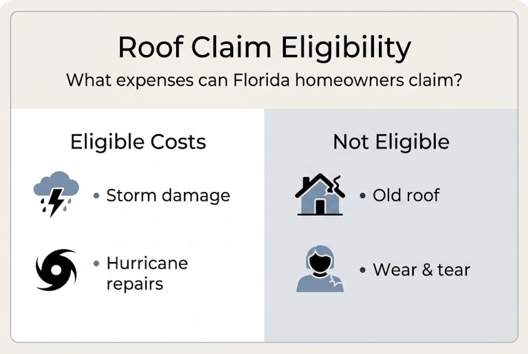 Infographic Florida roof deductible eligibility