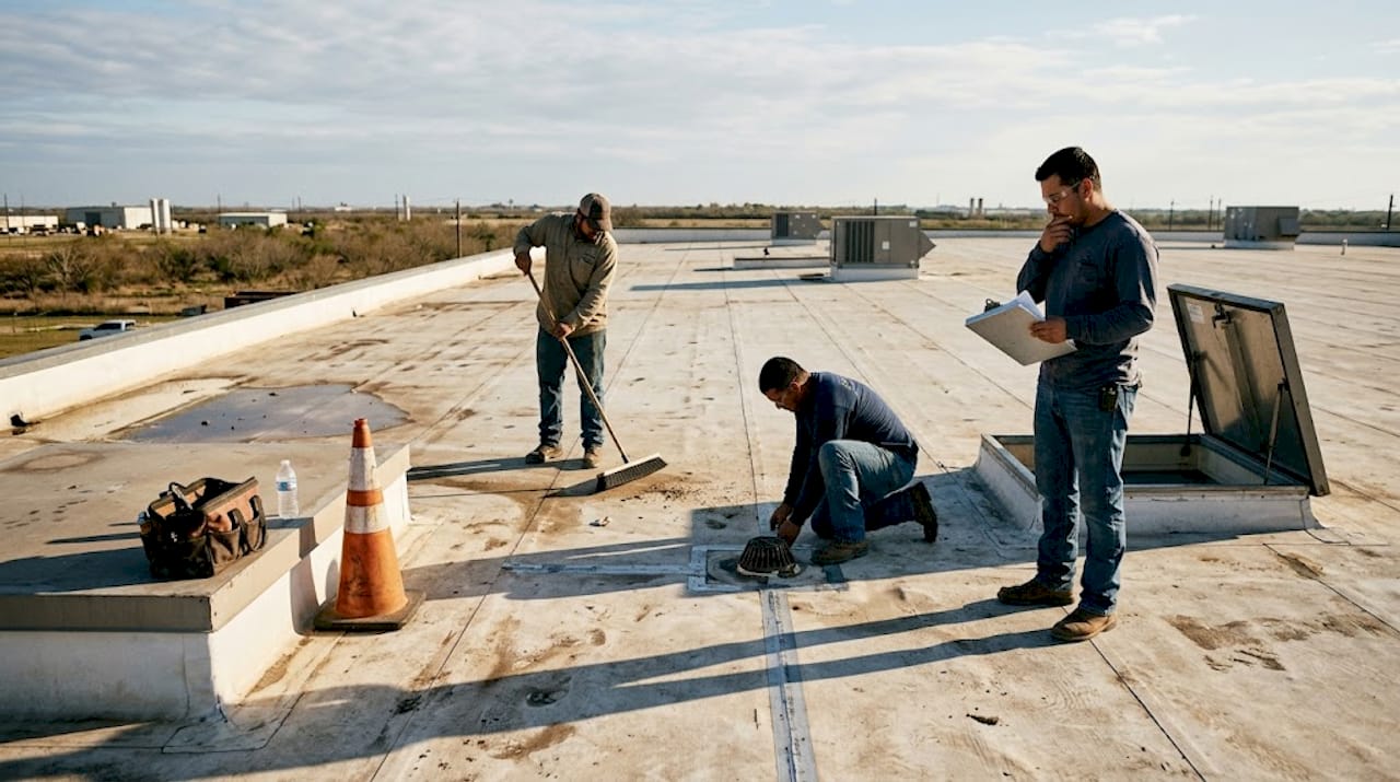 Roofing crew preps for Texas replacement
