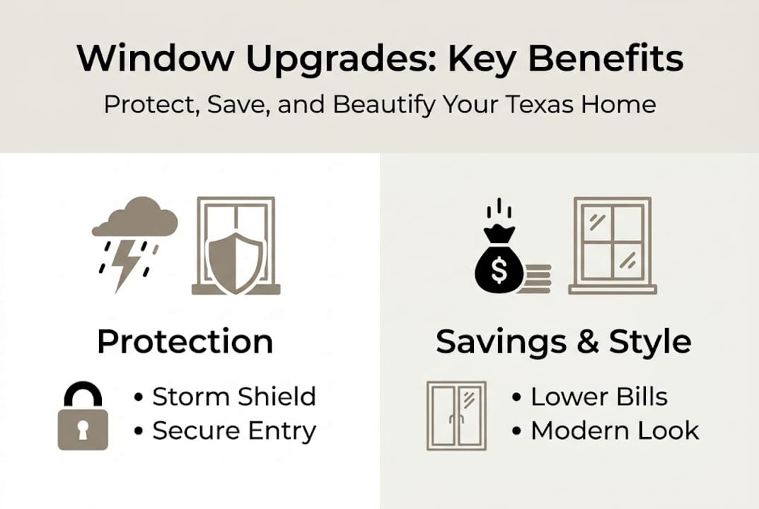 Infographic on window replacement benefits