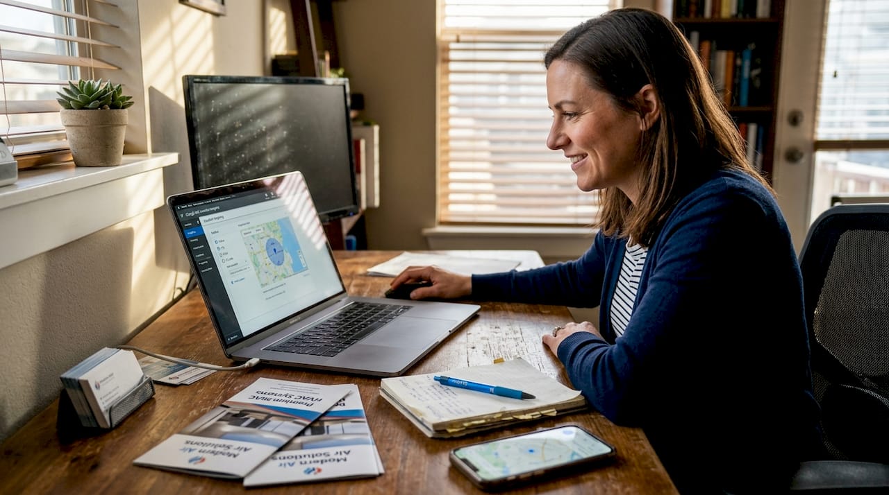 Marketer sets precise geo-targeted HVAC ads