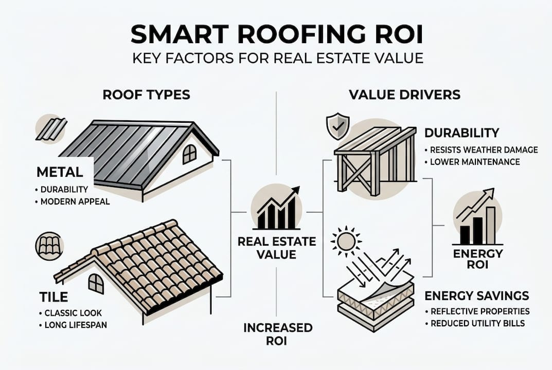 Infographic: smart roofing factors and benefits
