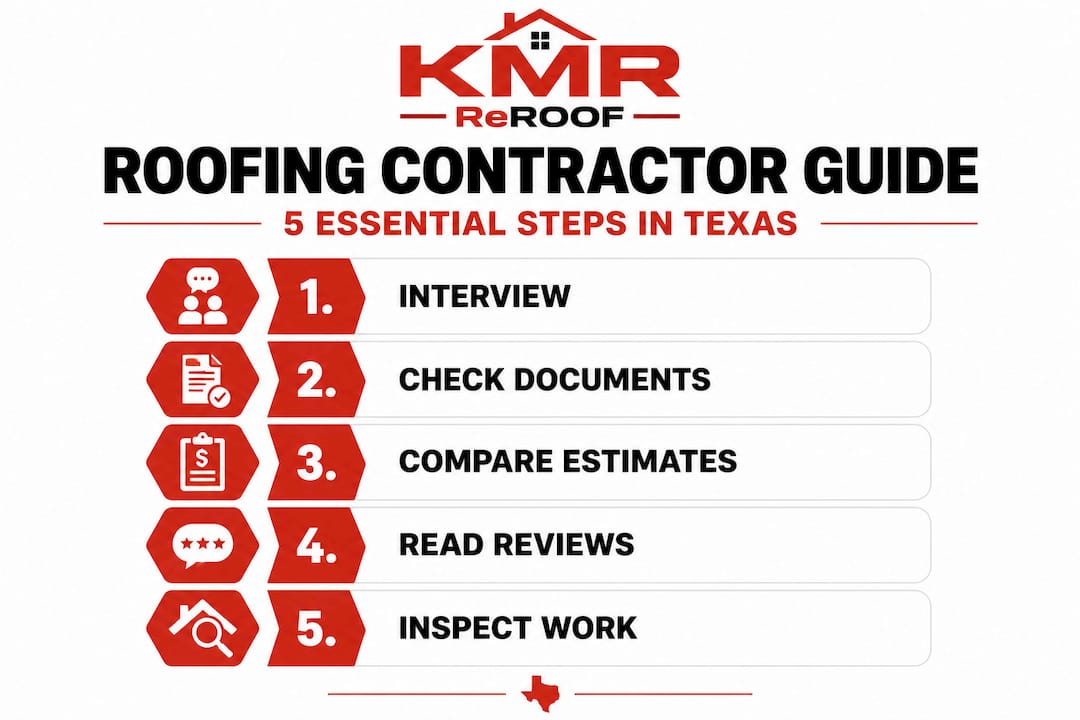 Five-step hiring guide for Texas roofing
