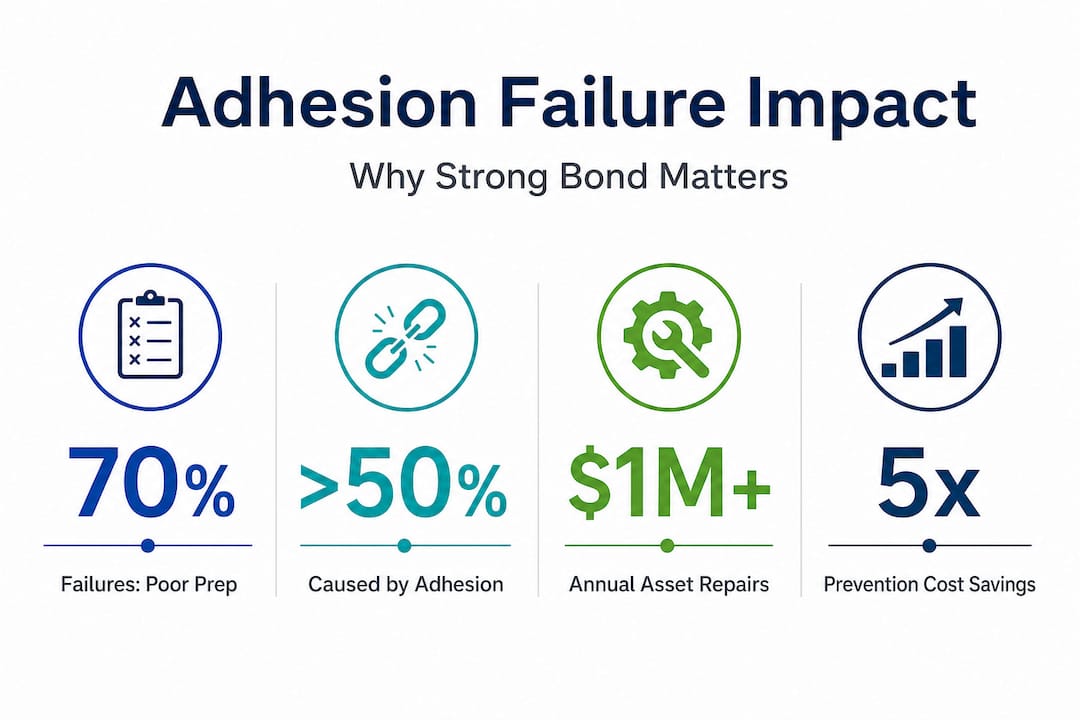 Infographic highlights paint adhesion failure statistics