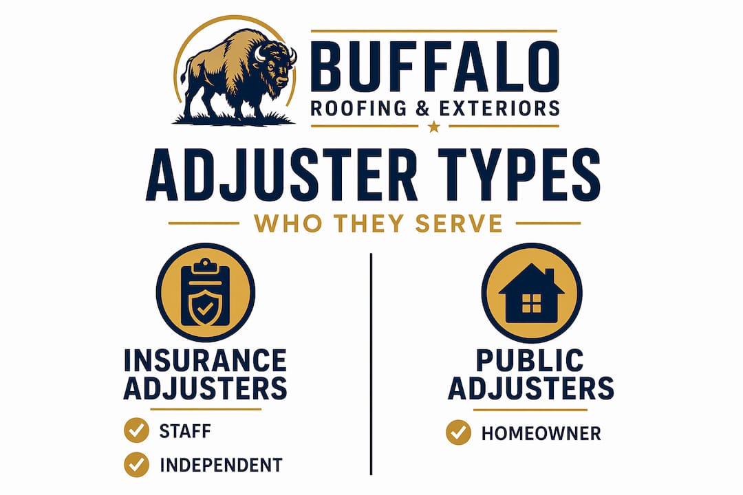 Infographic comparing insurance vs public adjusters