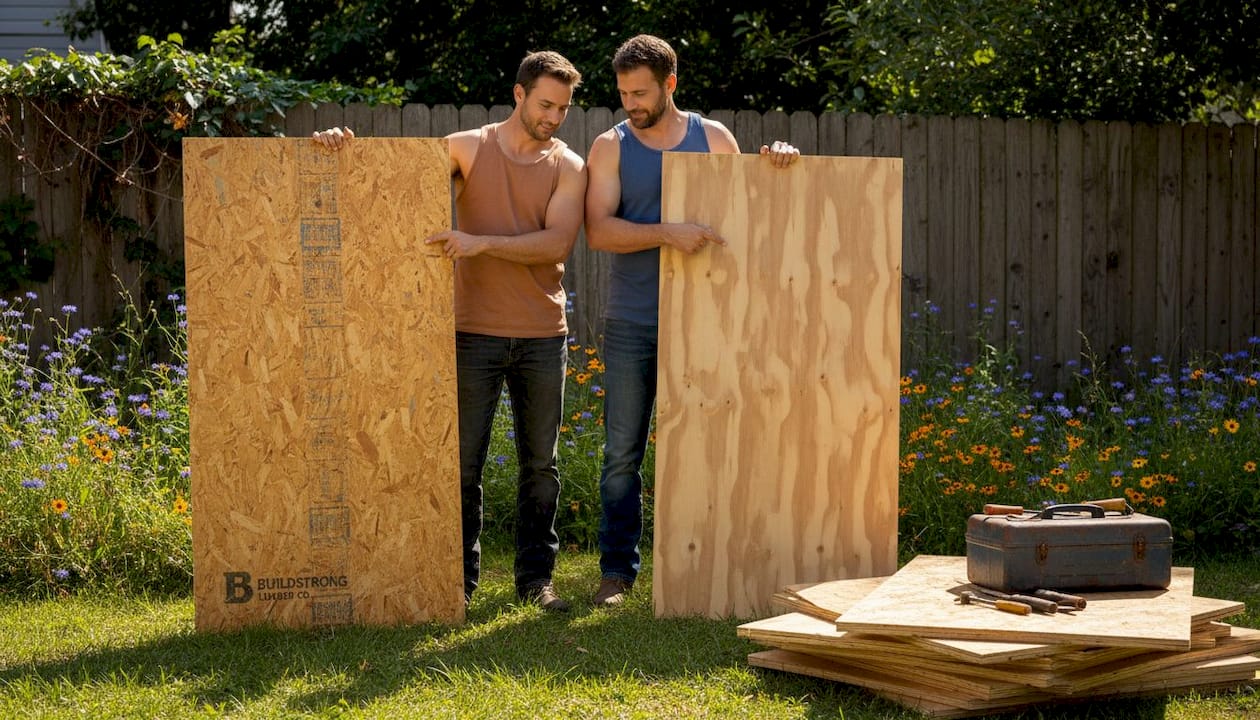 Comparing plywood and OSB roof panels