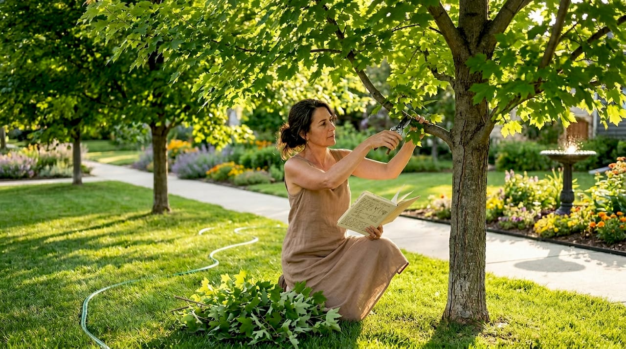Pruning tree to enhance property value